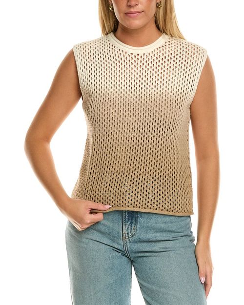 Nina Sleeveless Cashmere-Blend Sweater