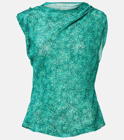 Samia silk-blend top