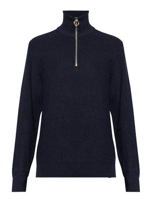 Shark Tag Tech Wool Half Zip Sweater