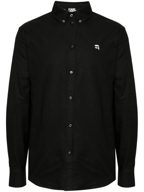 Ikonik 2.0 cotton shirt - Black