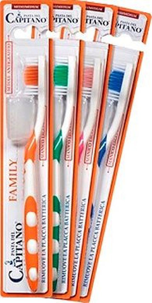Pasta Del Capitano Family Ergonomic Toothbrush with Medium Bristle