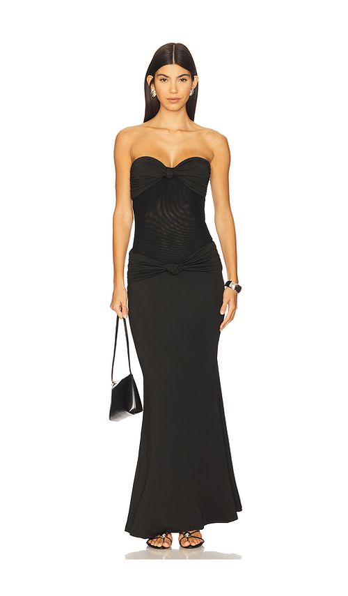 Superdown Dianah Maxi Dress in Black. - XL also in