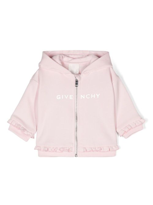 Logo-print hoodie - Pink