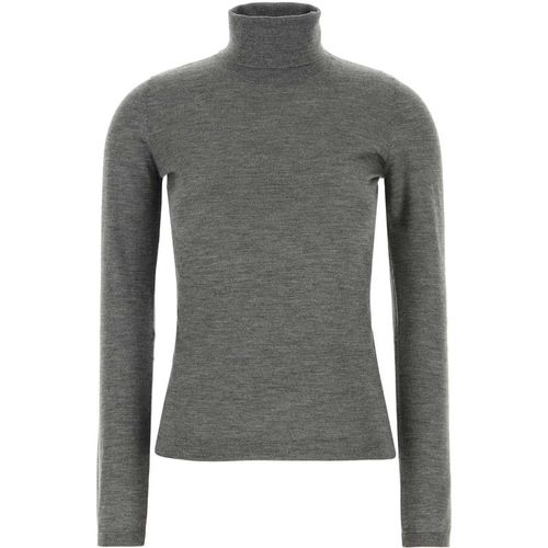 Brunello Cucinelli Grey Cashmere Blend Sweater