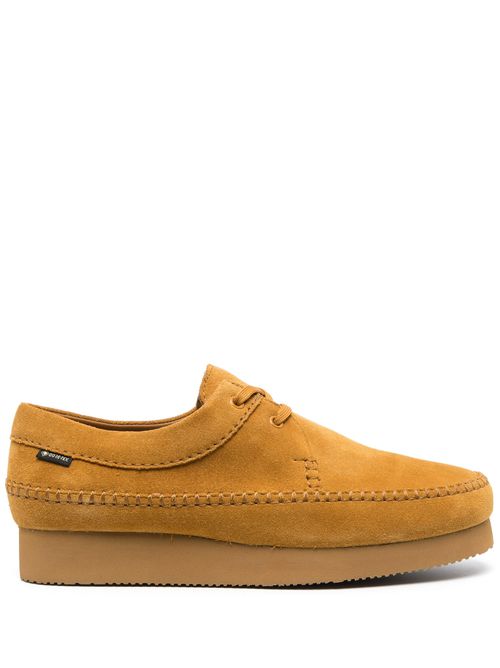 Suede lace-up shoes - Yellow