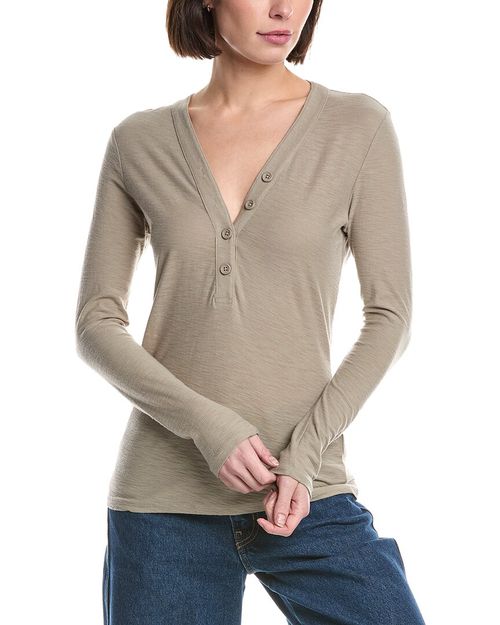 Jersey Henley Top