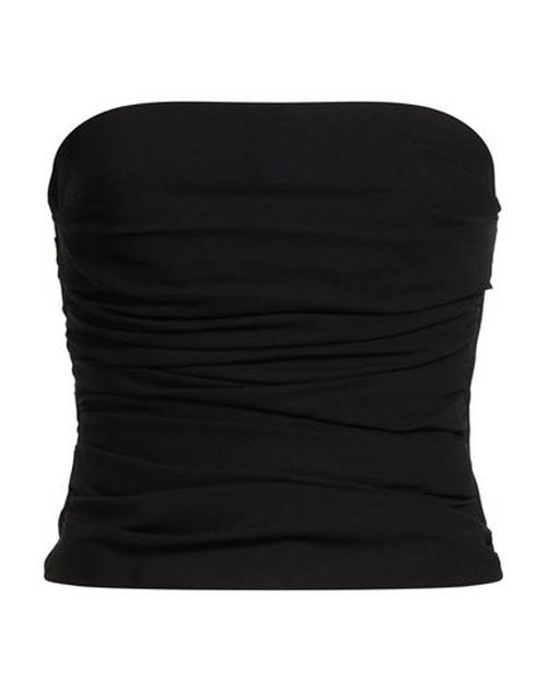 Woman Top Black Size 2 Acetate, Viscose
