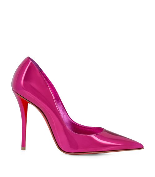 Miss Z Metallic Calf Leather Pumps 100
