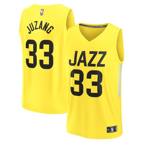 Men's Johnny Juzang Yellow Utah Jazz Fast Break Replica Player Jersey