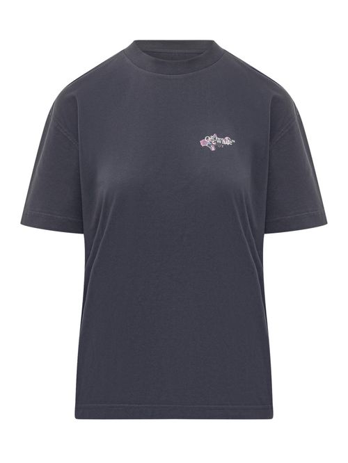 Blue Graphic Crew Neck T-Shirt