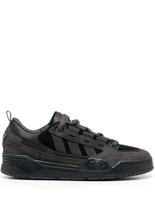 Adi2000 panelled suede sneakers - CORE BLACK / UTILITY BLACK / UTILITY BLACK