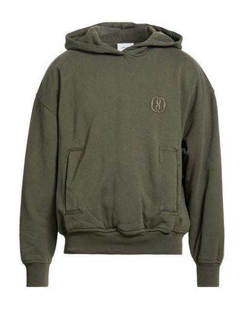 Man Sweatshirt Military green Size M Cotton