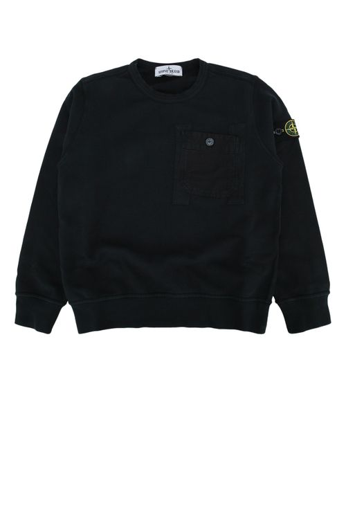 Chest Pocket Sweatshirt — Black
