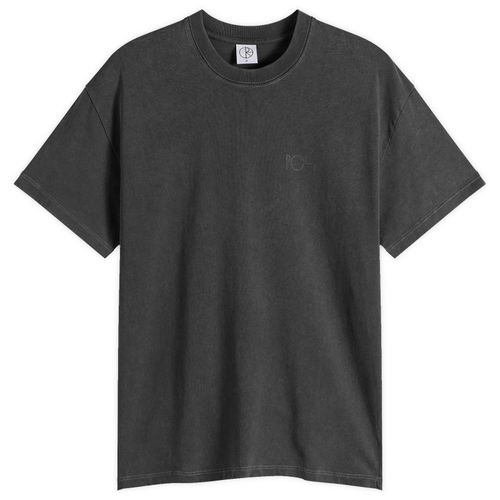 Men's Stroke Logo Contrast T-Shirt Silver Black/Black
