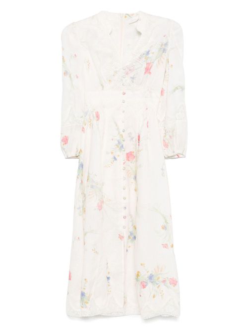 ZIMMERMANN Lucky midi dress - Neutrals