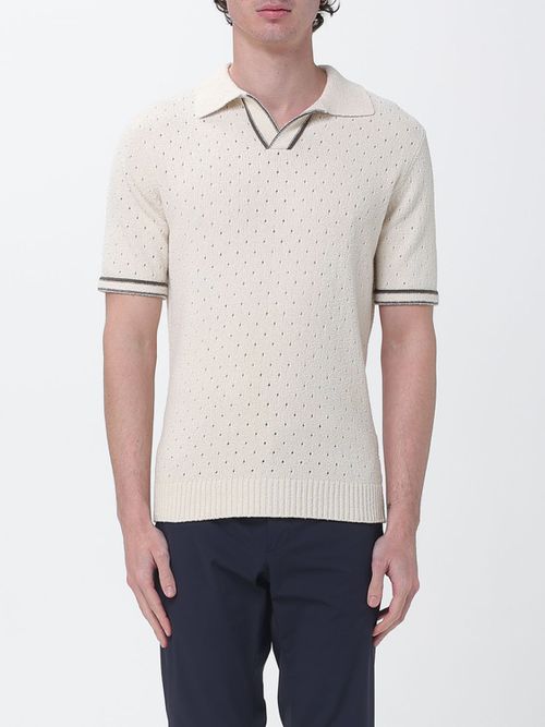 Polo Shirt Men color Butter