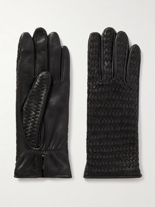 Stanilas Woven Leather Gloves