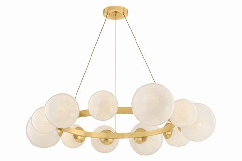 Aged Brass Chandelier from the Pacama Collection