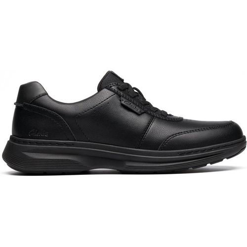 Clarks Men's Craftwell Lace Black Leather Lace Up | : 9.5/Wide Fit