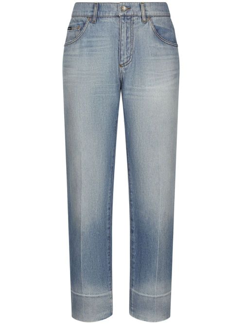 Classic straight-legged jeans - Blue