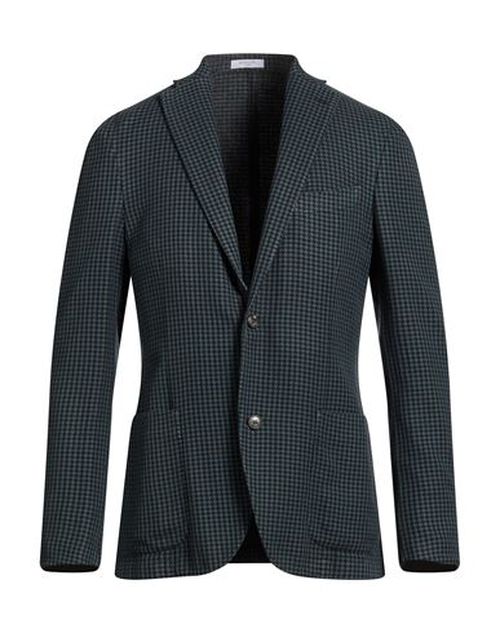 Man Blazer Deep teal Size 44 Cotton, Silk