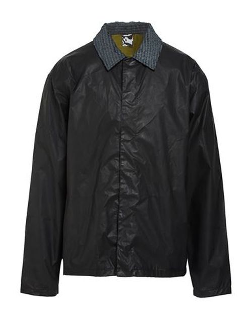 Man Jacket Black Size L Polyamide, Polyester