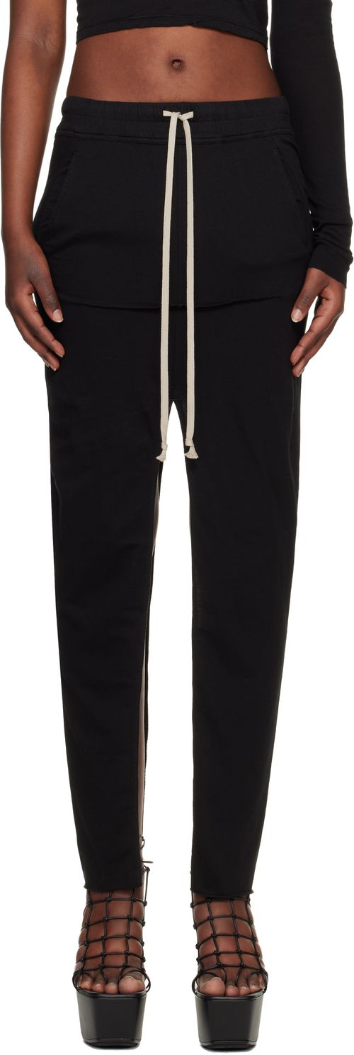 Black Temple Pull On Sliced Pillar Maxi Skirt