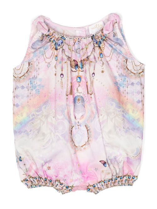 Wings Of Pegasus romper suit - Pink