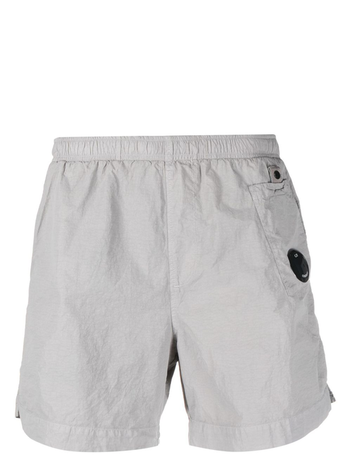 C.P. Company Utility Swim Pocket Lens Detail Swimshorts in Grey - Grey