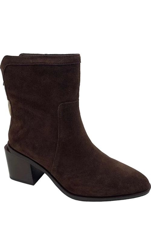 Women's Kortimy Boots M Root Bear Suede Ankle Booties HAWK1058