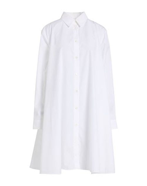 Woman Midi dress White Size 6 Cotton
