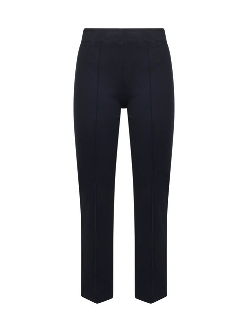 Stretch Jersey Trumpet Trousers — Blue