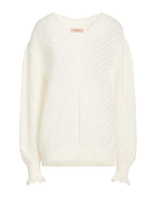Woman Sweater Ivory Size L Polyamide, Mohair wool, Wool