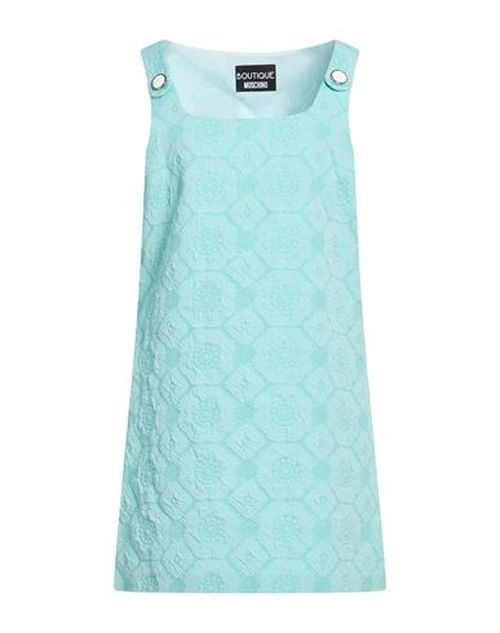 Woman Mini dress Turquoise Size 10 Cotton, Polyamide