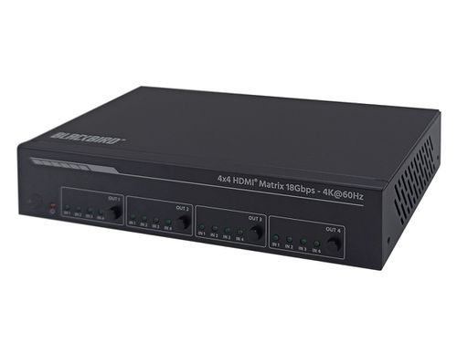 Blackbird 4K 4x4 HDMI Matrix HDR 18Gbps 4K@60Hz YCbCr 4:4:4 HDCP 2.2