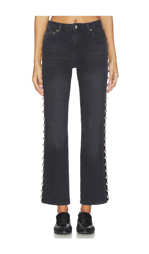 SIMKHAI Amelia High Rise Jean in Black. 24. Also , 26, 27, 28