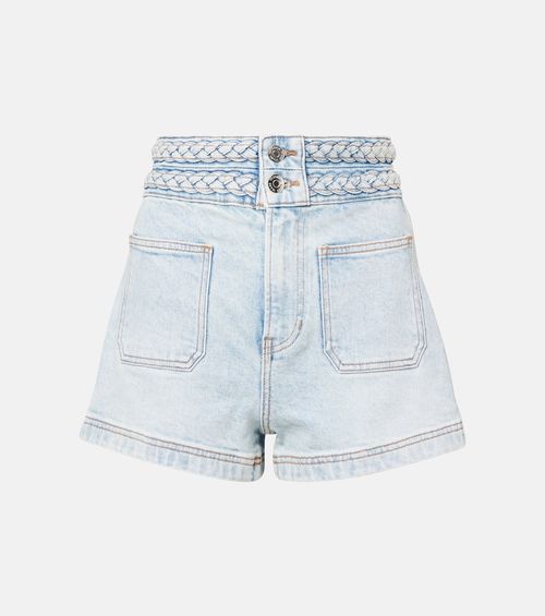 Elijah high-rise denim shorts