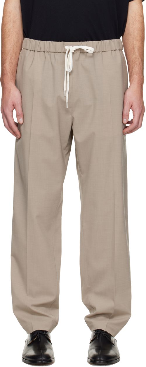 Taupe Drawstring Trousers