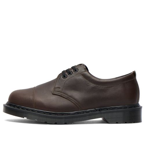 Men's x MHL 1461 Shoe in Dark Brown Grained Oiled
