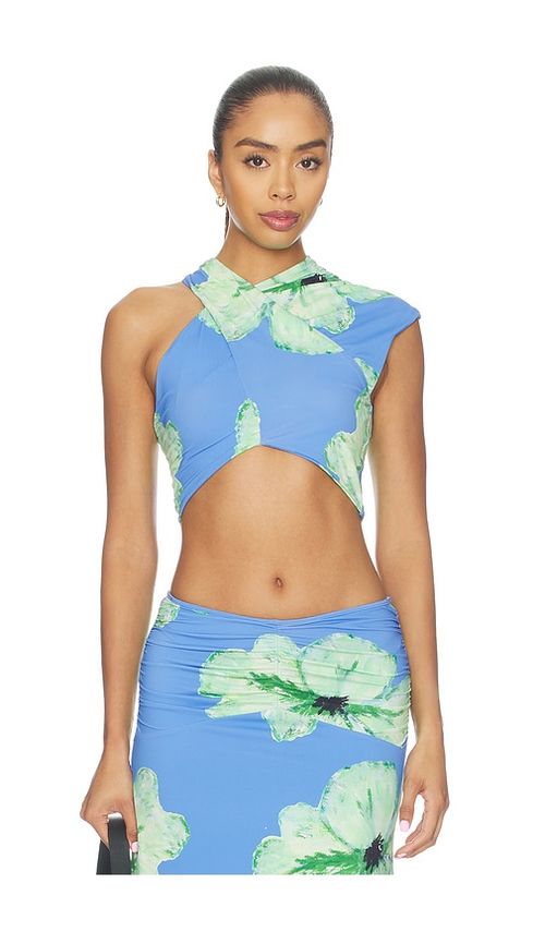 The Wolf Gang Veda Top in Blue. - XS also in S, M