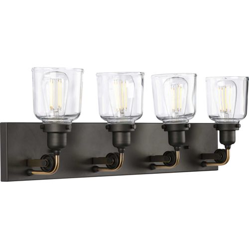 Graphite Four Light Bath & Vanity from the Rushton Collection