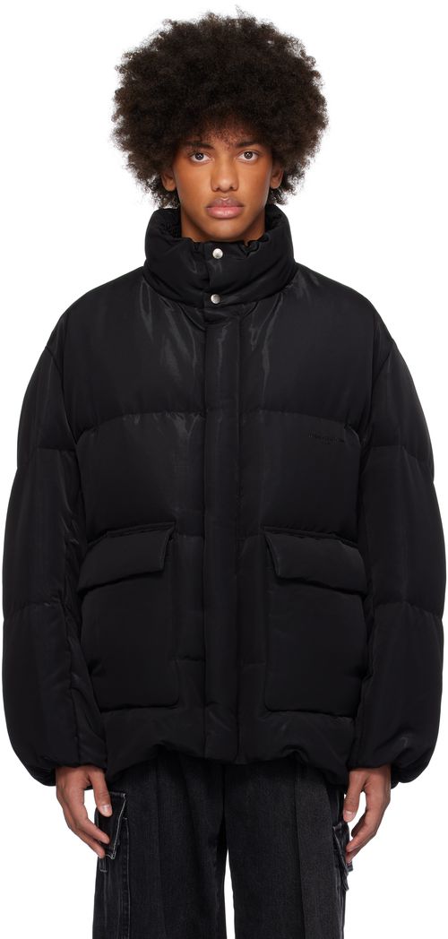 WOOYOUNGMI Black Quilted Down Jacket