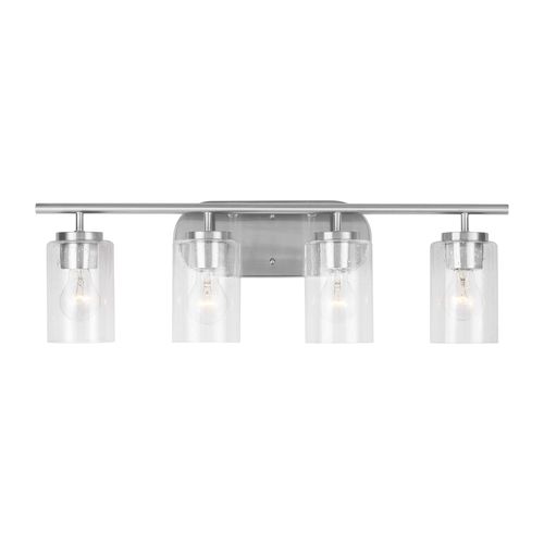Oslo 4-Light Bathroom Vanity Light in Brushed Nicke