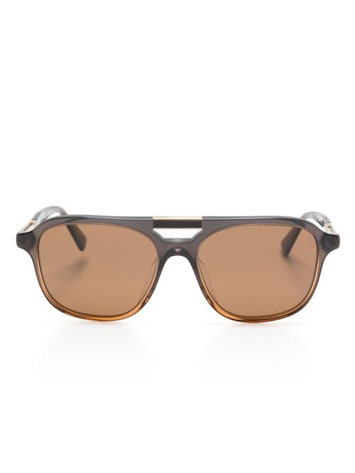 Brunello Cucinelli BC4001S pilot-frame sunglasses - Brown