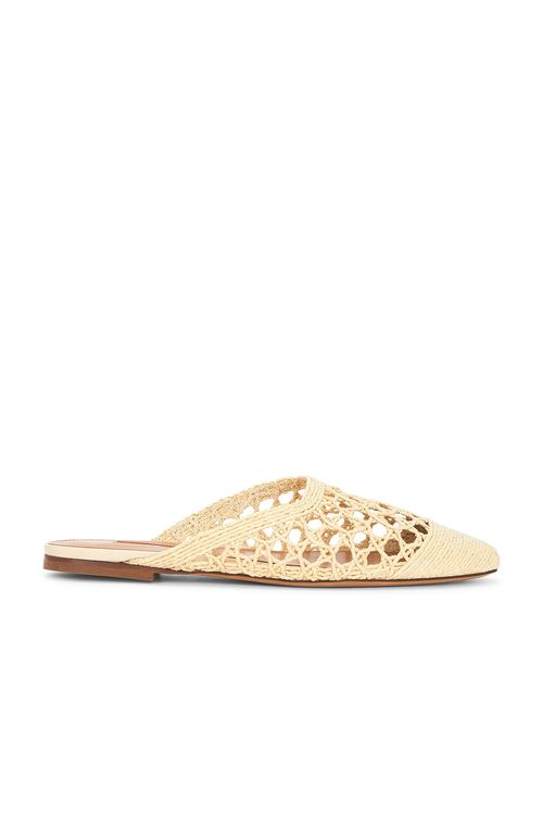Emme Parsons PANTOLETTE in Natural Woven Raffia - Neutral. 41 also , 36, 37, 38