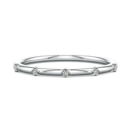 Angara 1.2 MM Round Diamond Five-Stone Station Ring in 14K White Gold