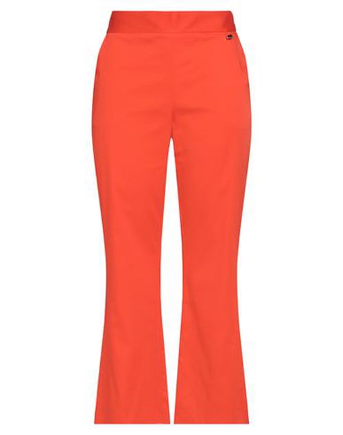 Luckylu Milano Woman Pants Orange Size 8 Cotton, Elastane