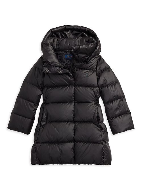 Little Girl's & Girl's Momentum Down Celia Parka Coat - Polo Black