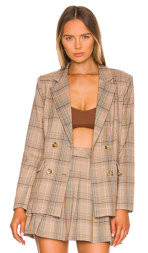 MAJORELLE VESTE RHEA en Tan. L. Also en