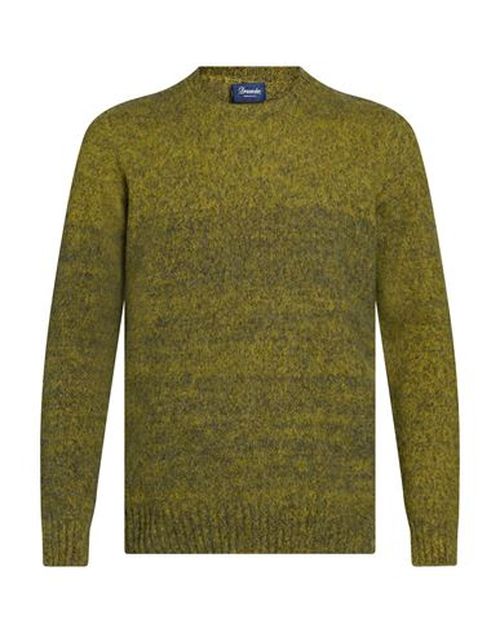 Man Sweater Military green Size 36 Lambswool